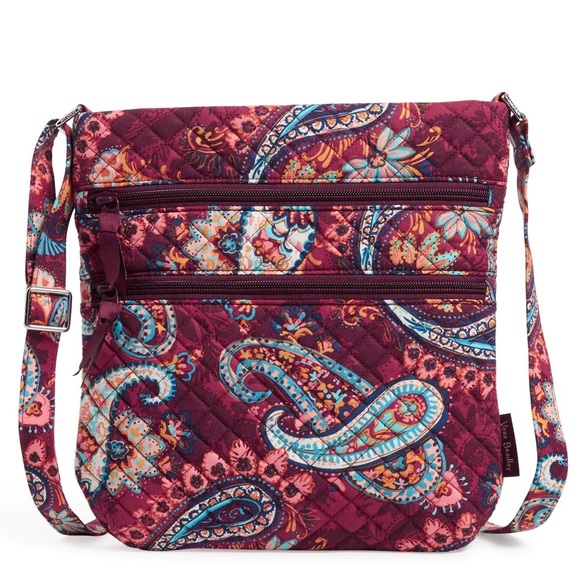Vera Bradley Bags Nwt Vera Bradley Triple Zip Hipster Crossbody Bag